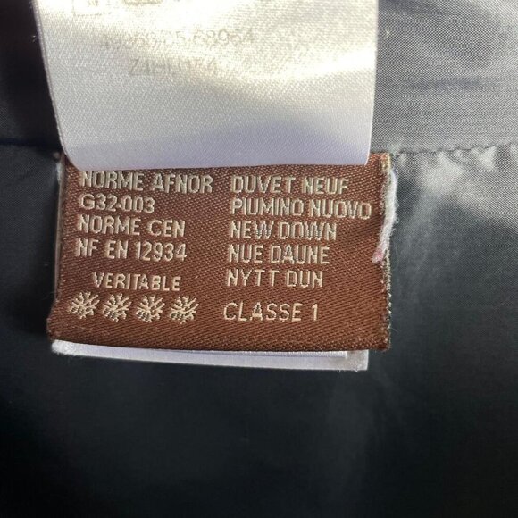 Vintage Moncler Down Puffer Coat | Black Long Quilted Jacket | Women’s Size 3 M - Picture 6 of 8